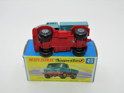 Matchbox Superfast 49A Unimog Turquoise Blue Regular Wheels Colour
