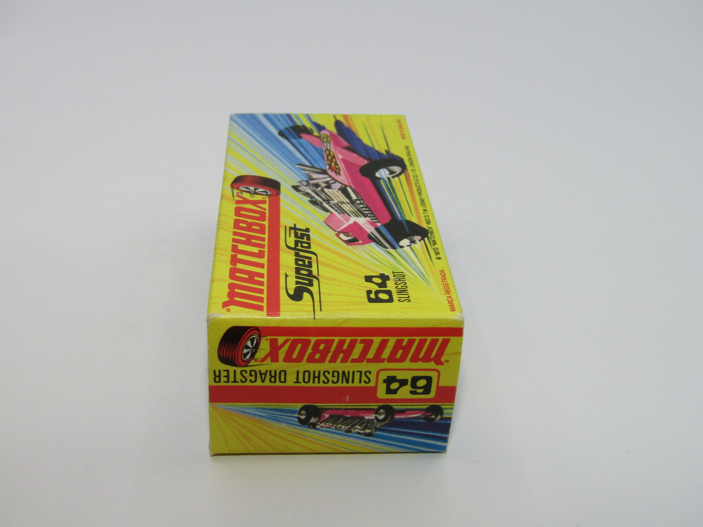 Matchbox Superfast 64B Slingshot Dragster HOT PINK Black Engine Pipes