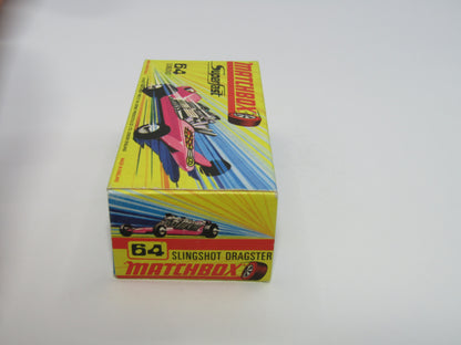 Matchbox Superfast 64B Slingshot Dragster HOT PINK Black Engine Pipes