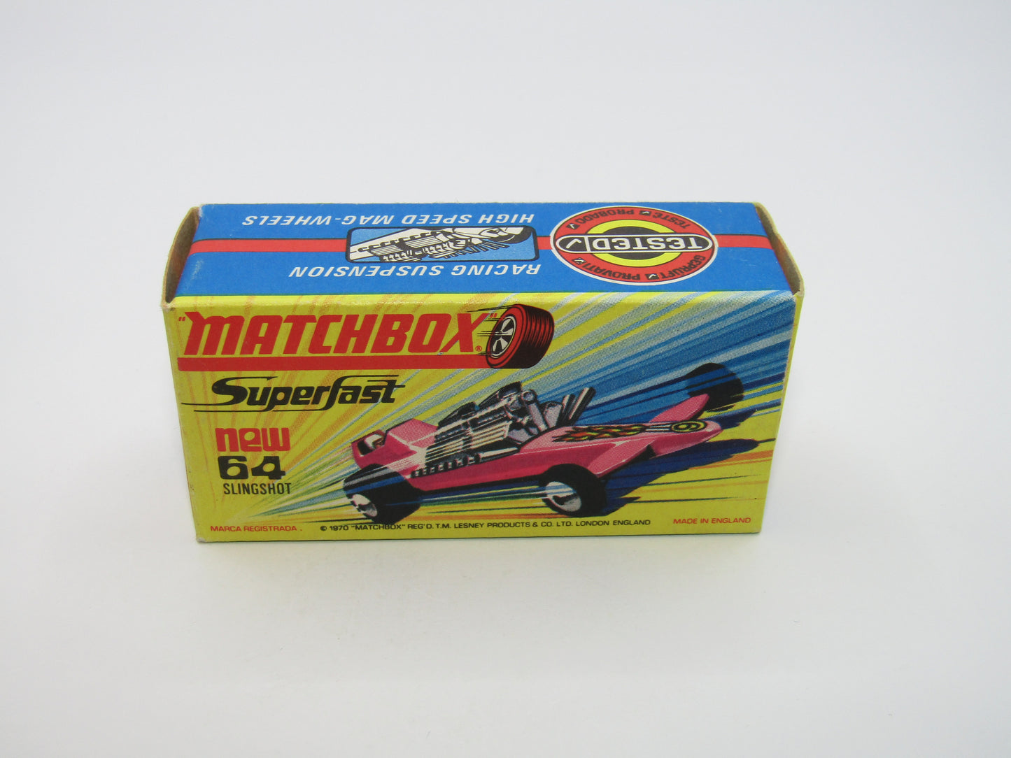 Matchbox Superfast 64B Slingshot Dragster DARK PINK Black Engine Pipes