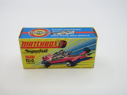 Matchbox Superfast 64B Slingshot Dragster DARK PINK Black Engine Pipes