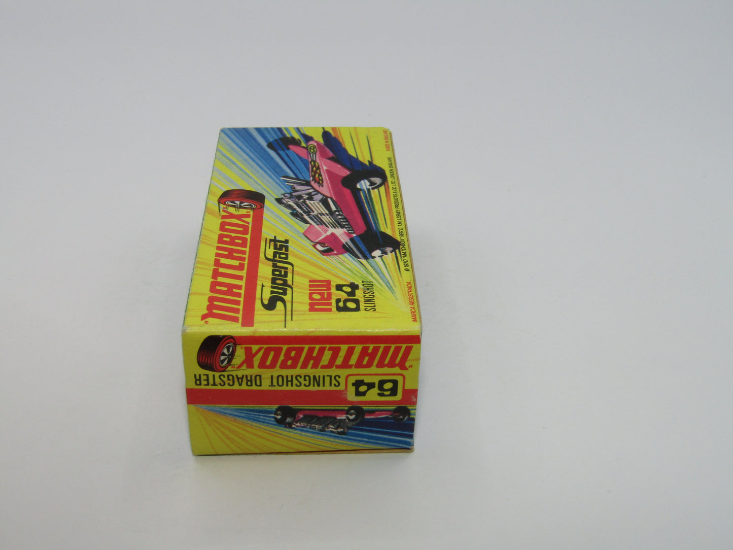 Matchbox Superfast 64B Slingshot Dragster DARK PINK Black Engine Pipes