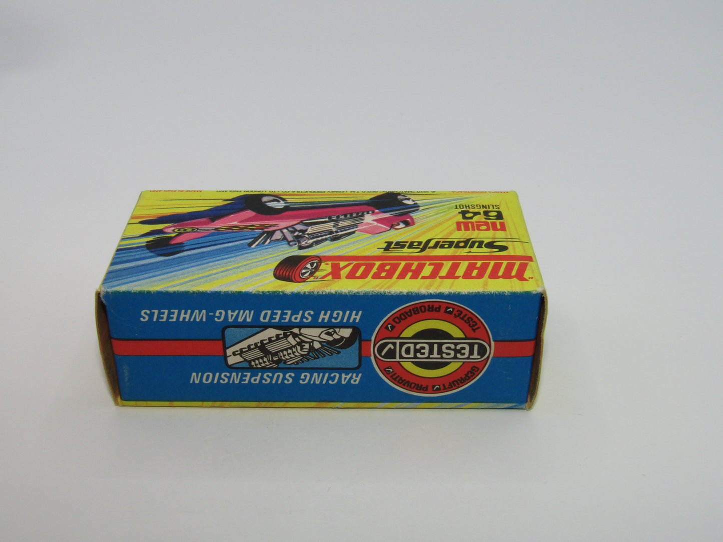 Matchbox Superfast 64B Slingshot Dragster DARK PINK Black Engine Pipes