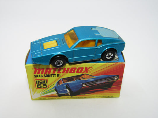 Matchbox Superfast 65A Saab Sonett III Pale Metallic Blue