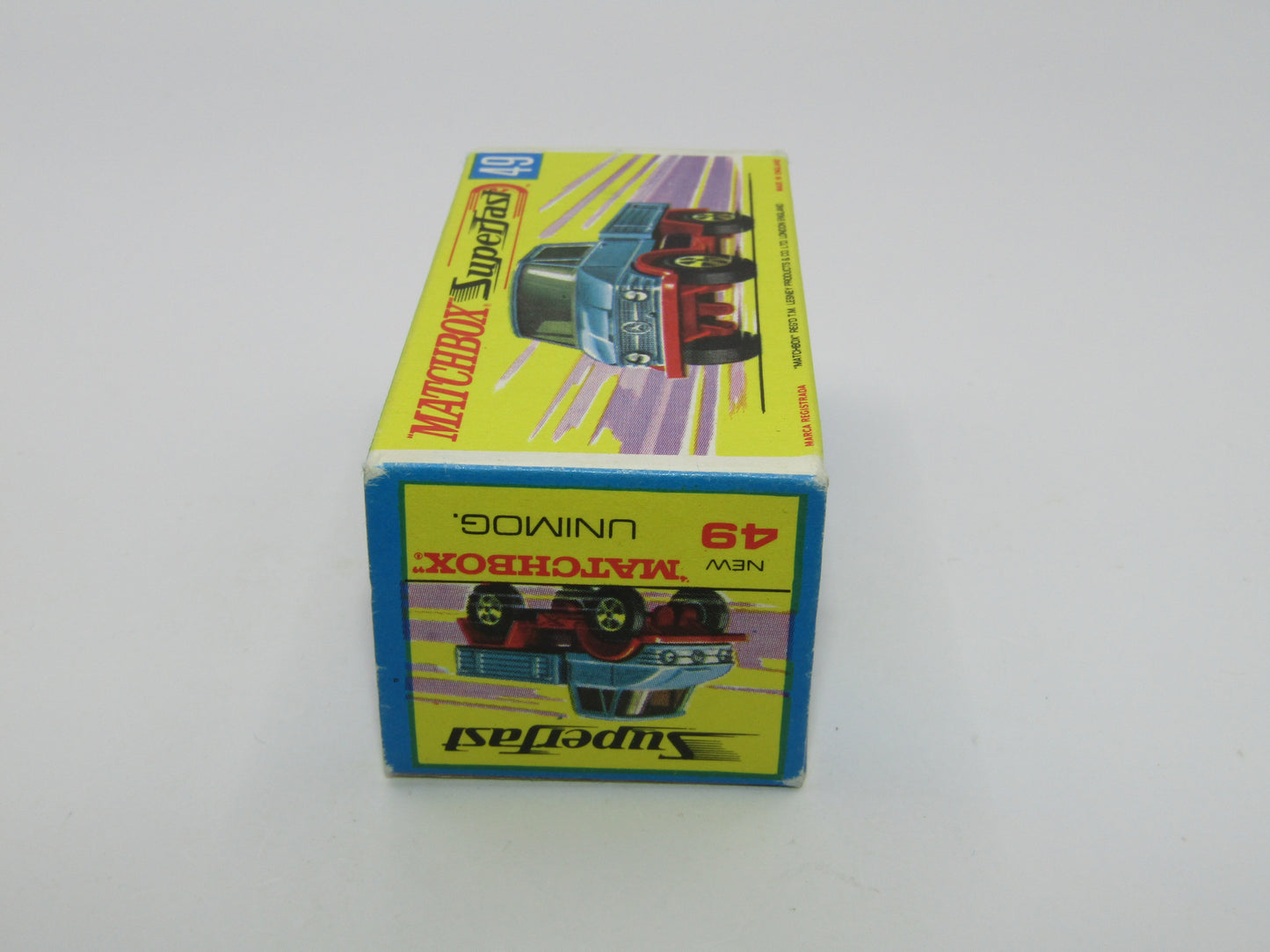 Matchbox Superfast 49A Unimog Olive Green, BRIGHT Green Star Label