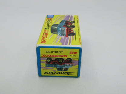 Matchbox Superfast 49A Unimog Olive Green, BRIGHT Green Star Label