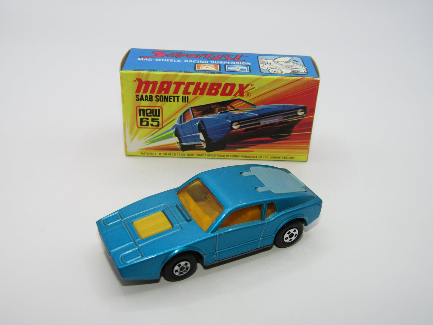 Matchbox Superfast 65A Saab Sonett III Pale Metallic Blue