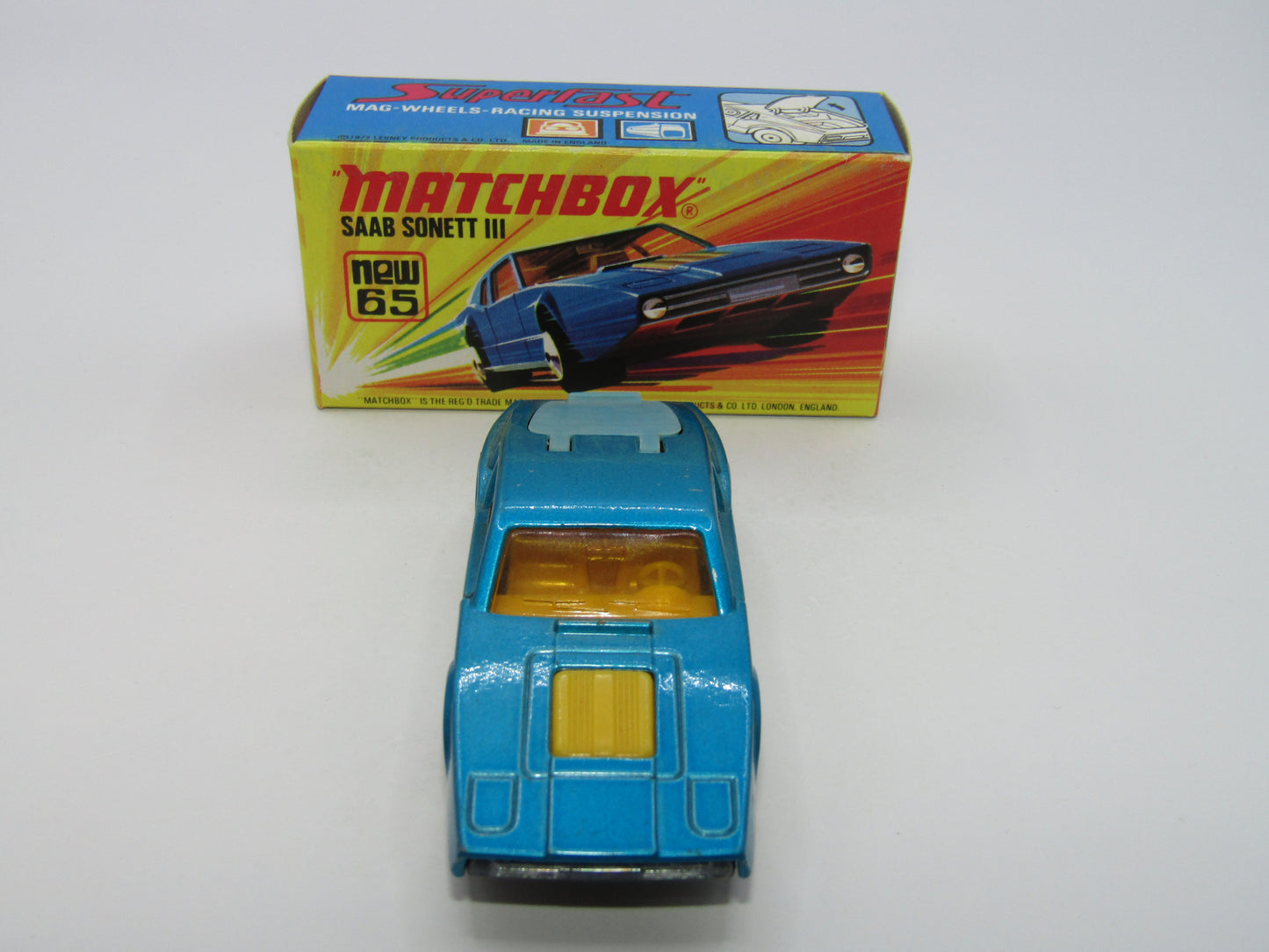Matchbox Superfast 65A Saab Sonett III Pale Metallic Blue