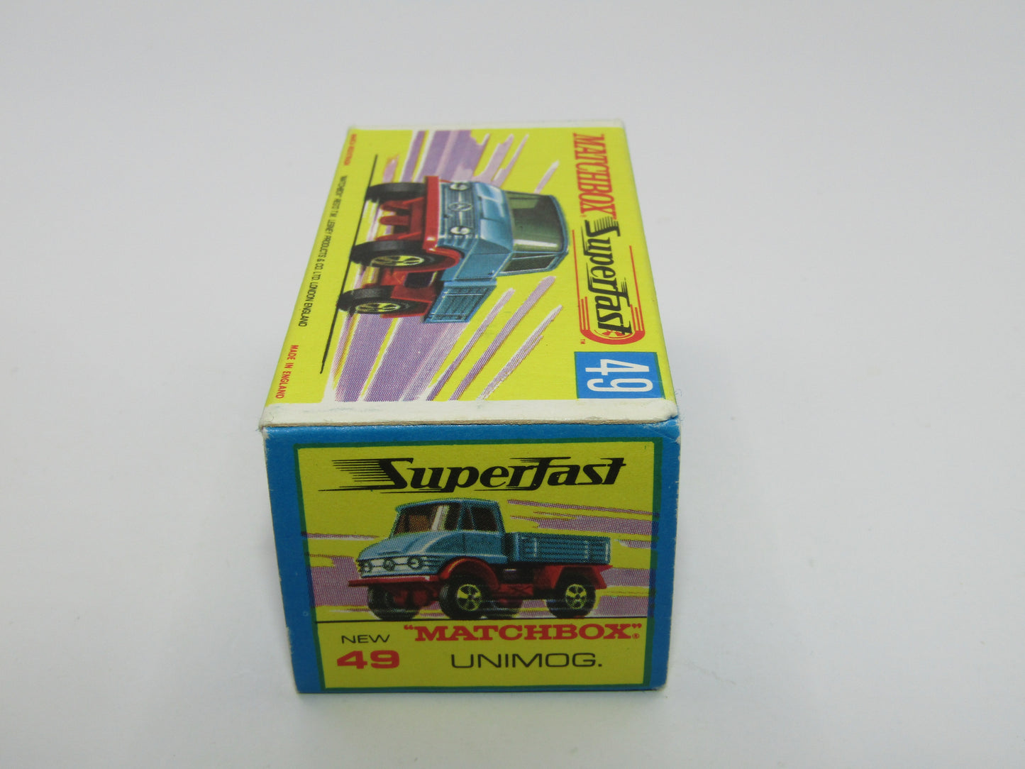 Matchbox Superfast 49A Unimog Olive Green, BRIGHT Green Star Label