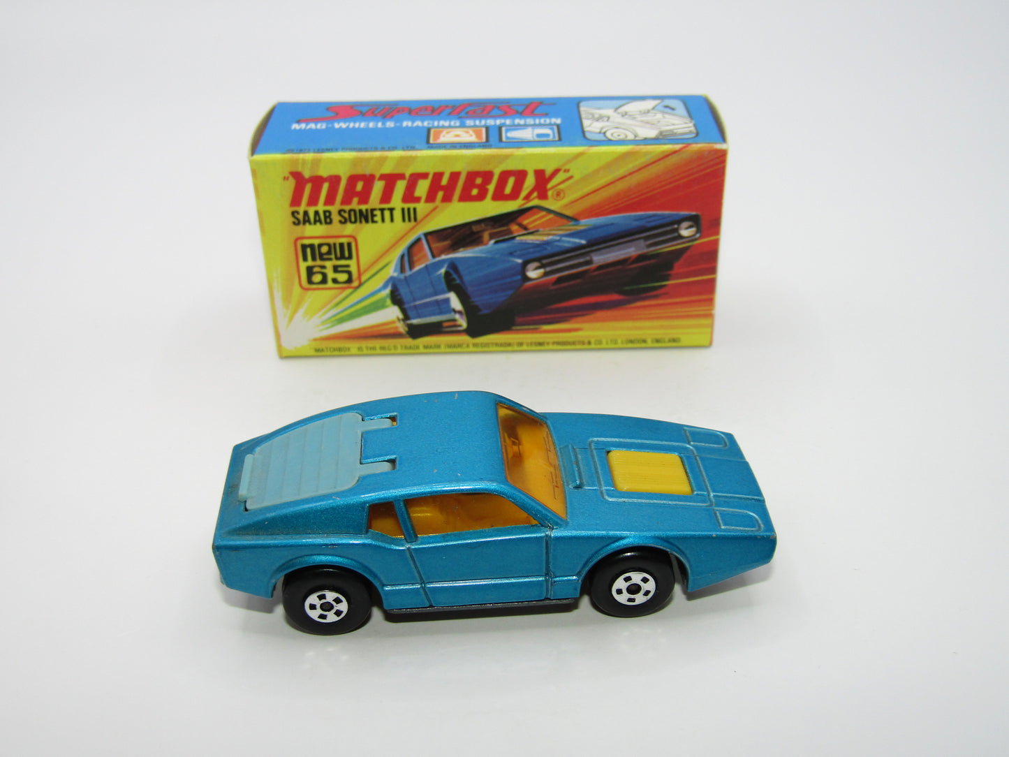 Matchbox Superfast 65A Saab Sonett III Pale Metallic Blue