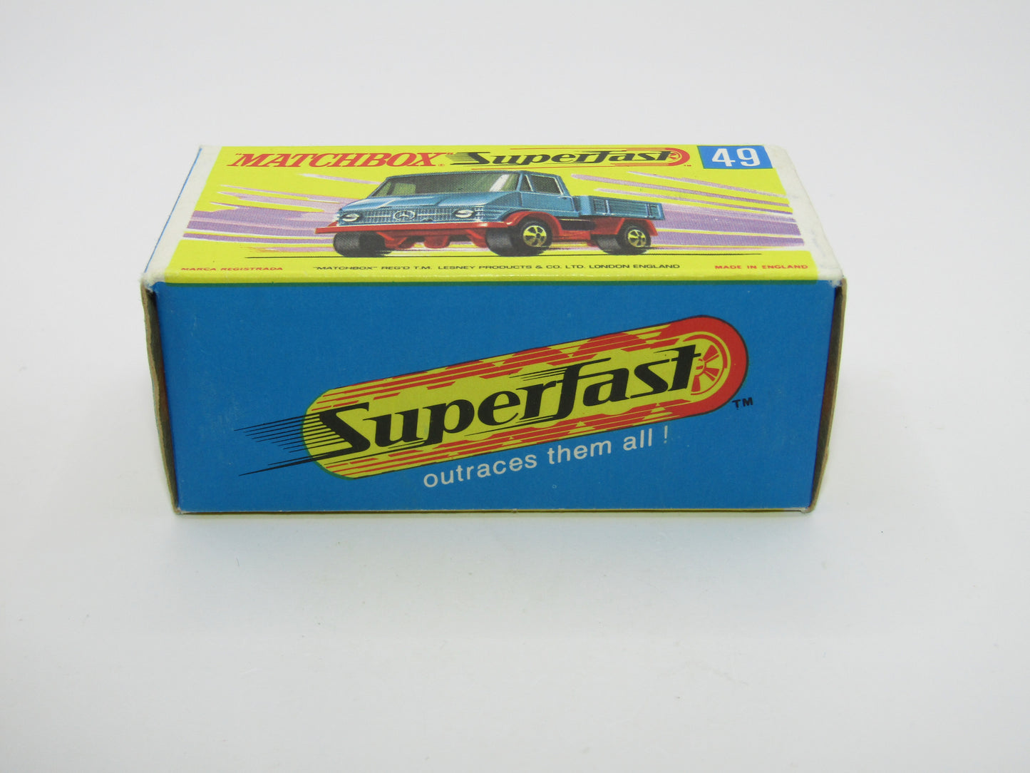 Matchbox Superfast 49A Unimog Olive Green, BRIGHT Green Star Label