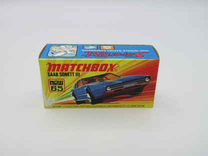 Matchbox Superfast 65A Saab Sonett III Pale Metallic Blue