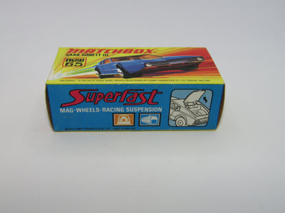 Matchbox Superfast 65A Saab Sonett III Pale Metallic Blue