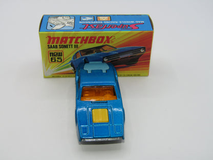 Matchbox Superfast 65A Saab Sonett III Medium Metallic Blue
