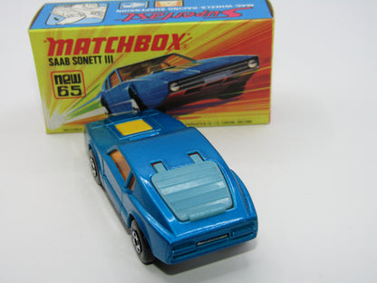 Matchbox Superfast 65A Saab Sonett III Medium Metallic Blue