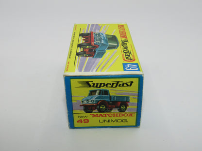 Matchbox Superfast 49A Unimog Olive Green, A Label with Gun Pack