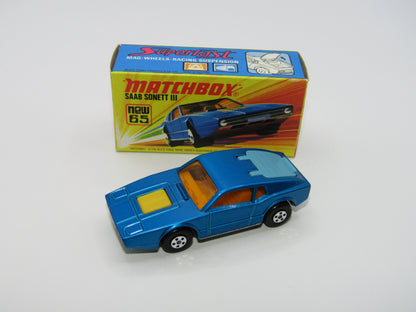 Matchbox Superfast 65A Saab Sonett III DARK Metallic Blue