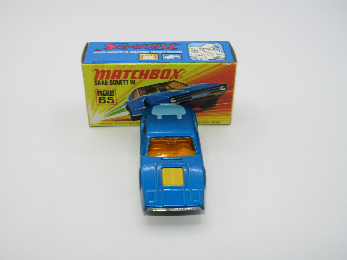 Matchbox Superfast 65A Saab Sonett III DARK Metallic Blue