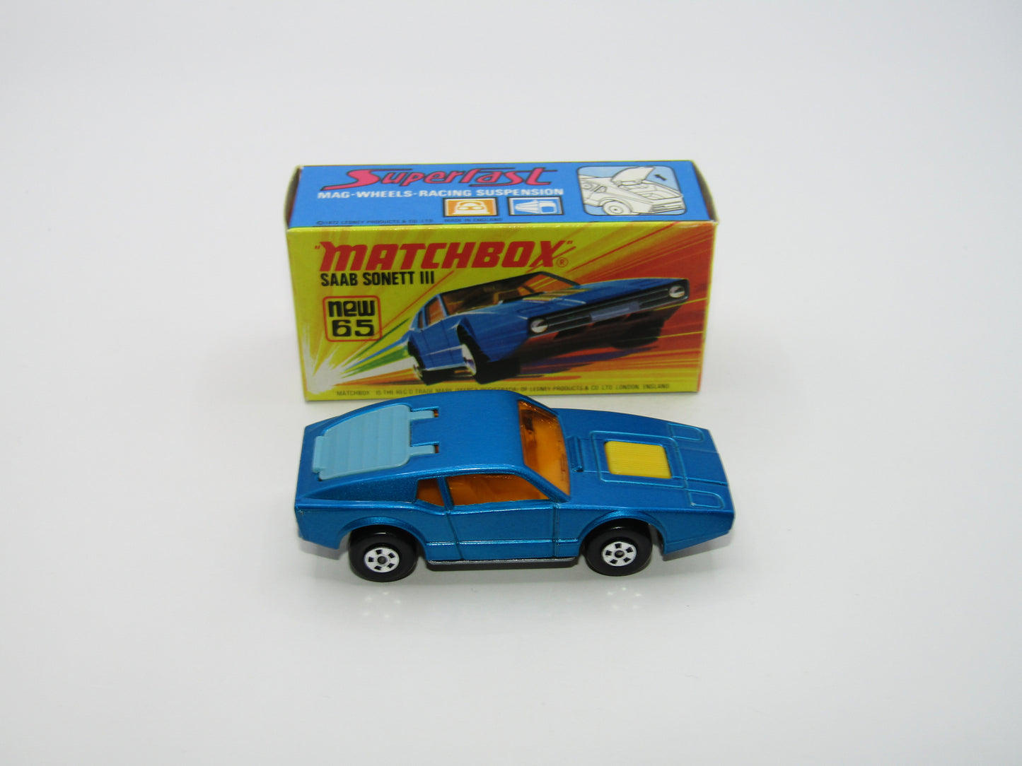 Matchbox Superfast 65A Saab Sonett III DARK Metallic Blue