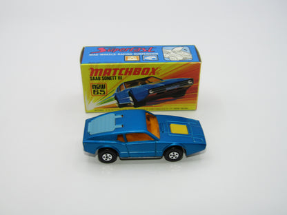 Matchbox Superfast 65A Saab Sonett III DARK Metallic Blue