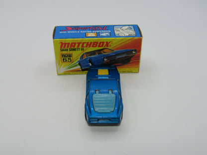 Matchbox Superfast 65A Saab Sonett III DARK Metallic Blue