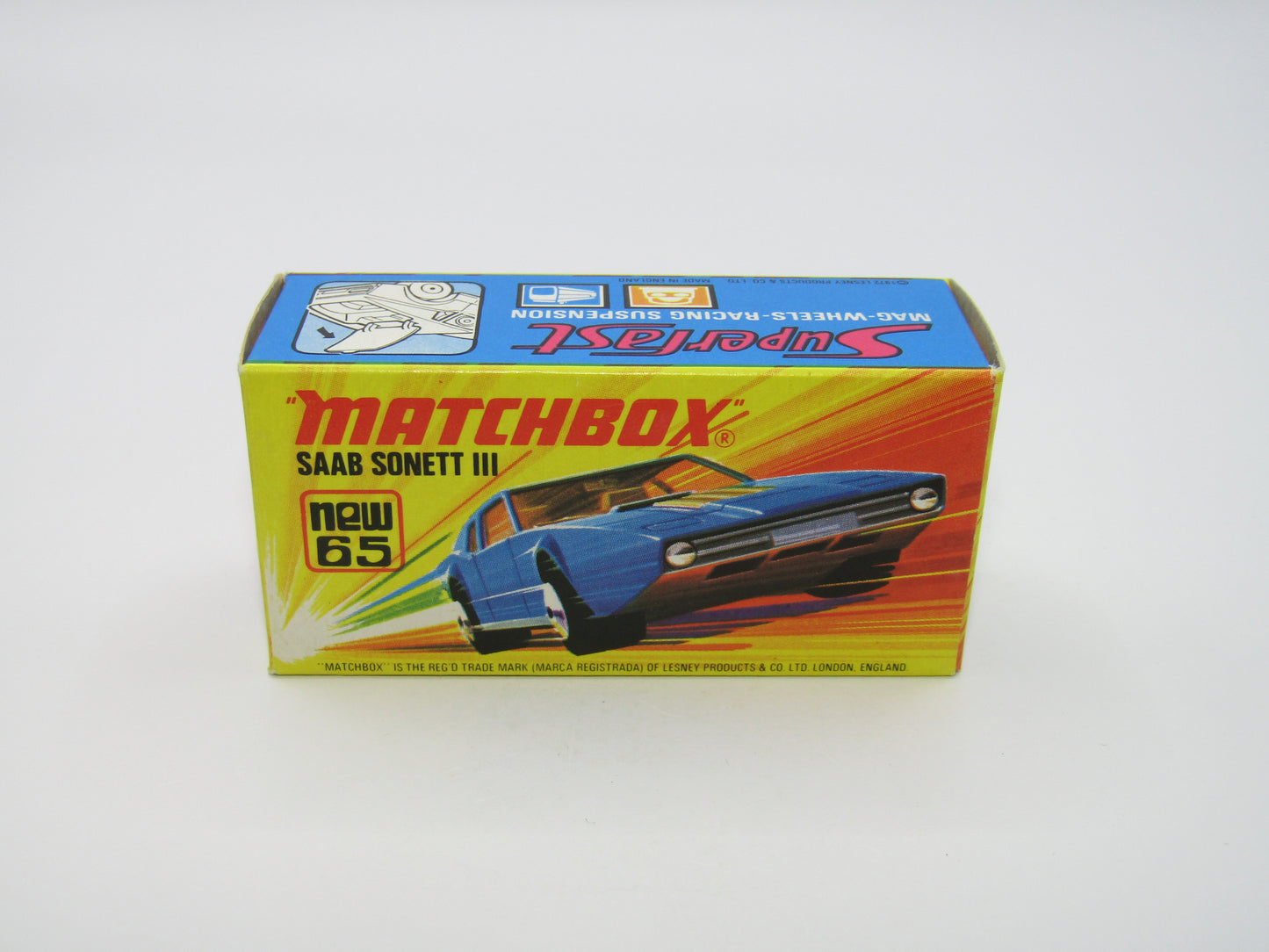 Matchbox Superfast 65A Saab Sonett III DARK Metallic Blue