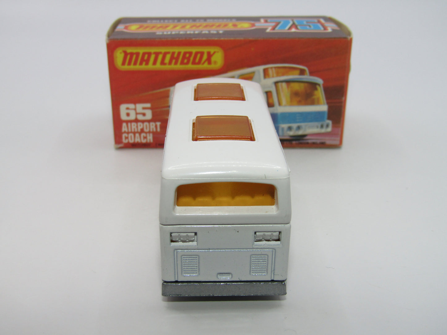 Matchbox Superfast 65B Airport Coach Alitalia Silver Base