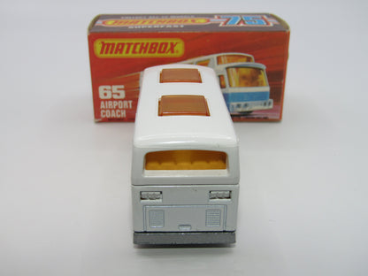 Matchbox Superfast 65B Airport Coach Alitalia Silver Base