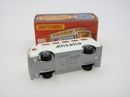 Matchbox Superfast 65B Airport Coach Alitalia Silver Base