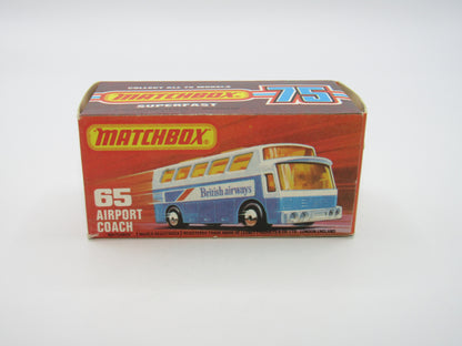 Matchbox Superfast 65B Airport Coach Alitalia Silver Base