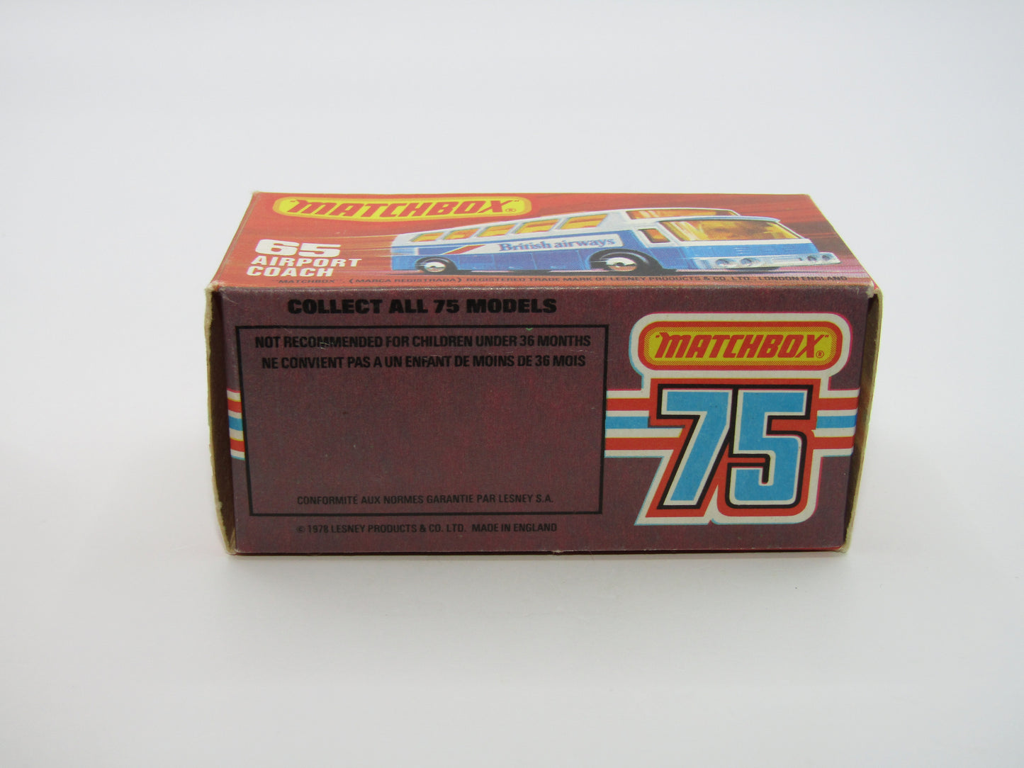Matchbox Superfast 65B Airport Coach Alitalia Silver Base