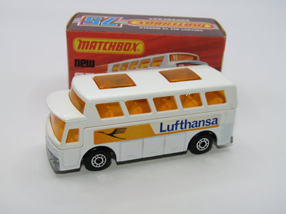 Matchbox Superfast 65B Airport Coach White Body Lufthansa UNPAINTED Base