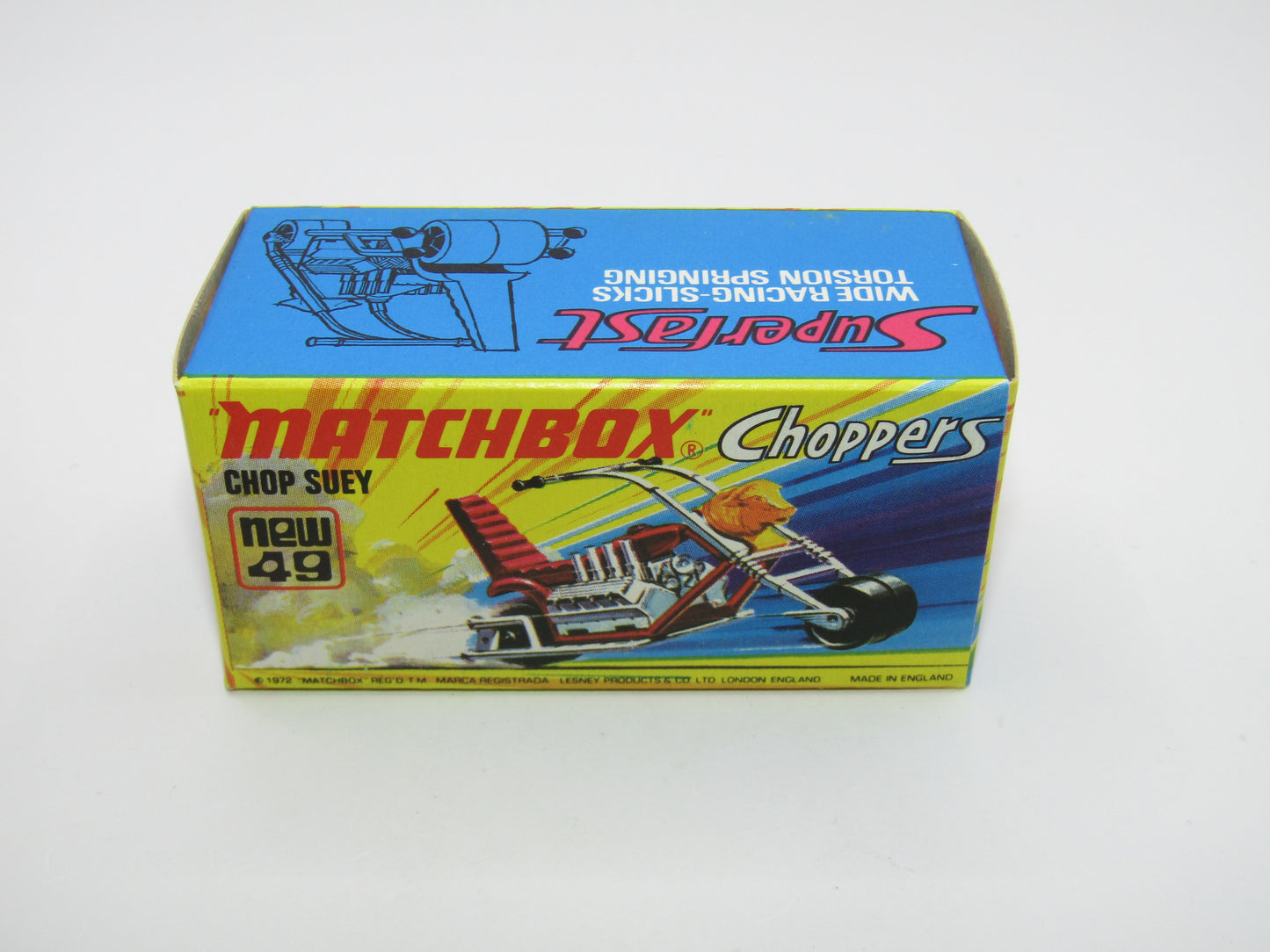 Matchbox Superfast 49B Chop Suey Magenta Maroon Handlebars
