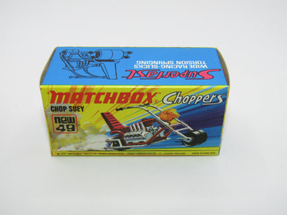 Matchbox Superfast 49B Chop Suey Magenta Maroon Handlebars