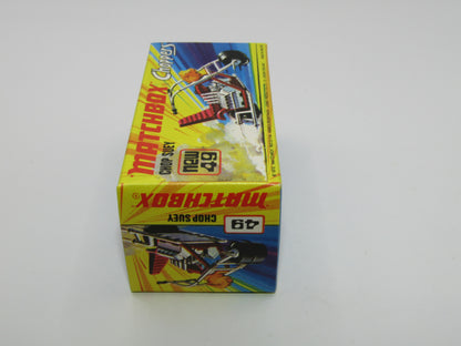 Matchbox Superfast 49B Chop Suey Magenta Maroon Handlebars