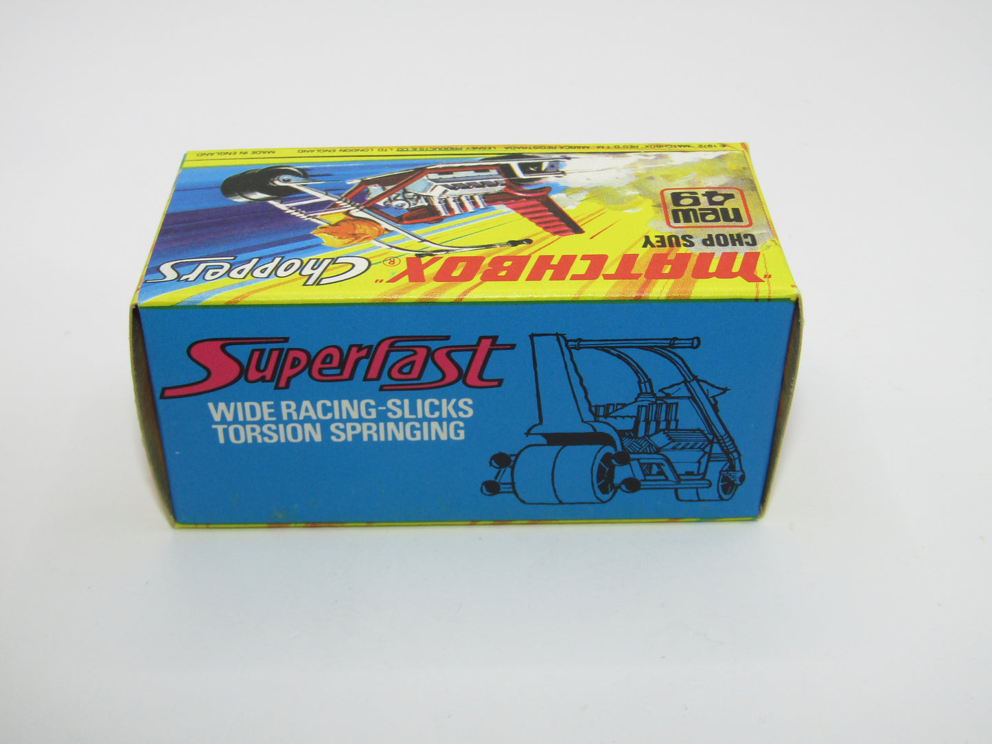 Matchbox Superfast 49B Chop Suey Magenta Maroon Handlebars