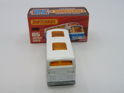 Matchbox Superfast 65B Airport Coach White Body Lufthansa UNPAINTED Base