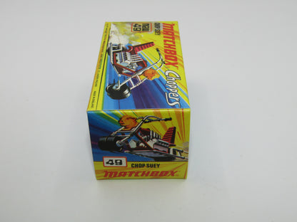 Matchbox Superfast 49B Chop Suey Magenta Maroon Handlebars