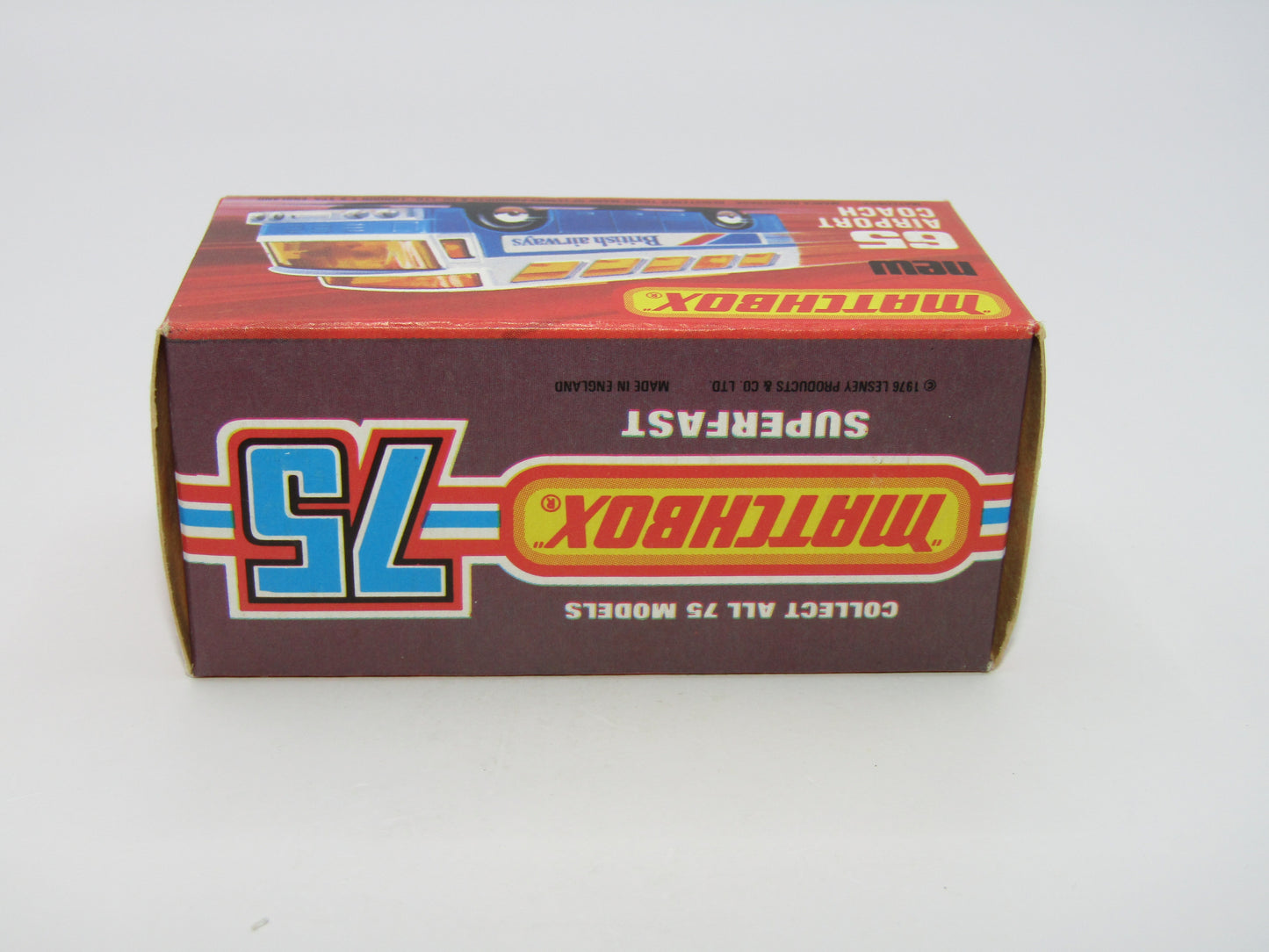 Matchbox Superfast 65B Airport Coach White Body Lufthansa UNPAINTED Base