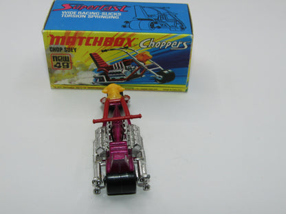 Matchbox Superfast 49B Chop Suey LIGHT PURPLE Maroon Handlebars