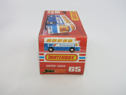 Matchbox Superfast 65B Airport Coach White Body Lufthansa UNPAINTED Base