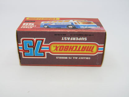 Matchbox Superfast 65B Airport Coach White Body Lufthansa UNPAINTED Base