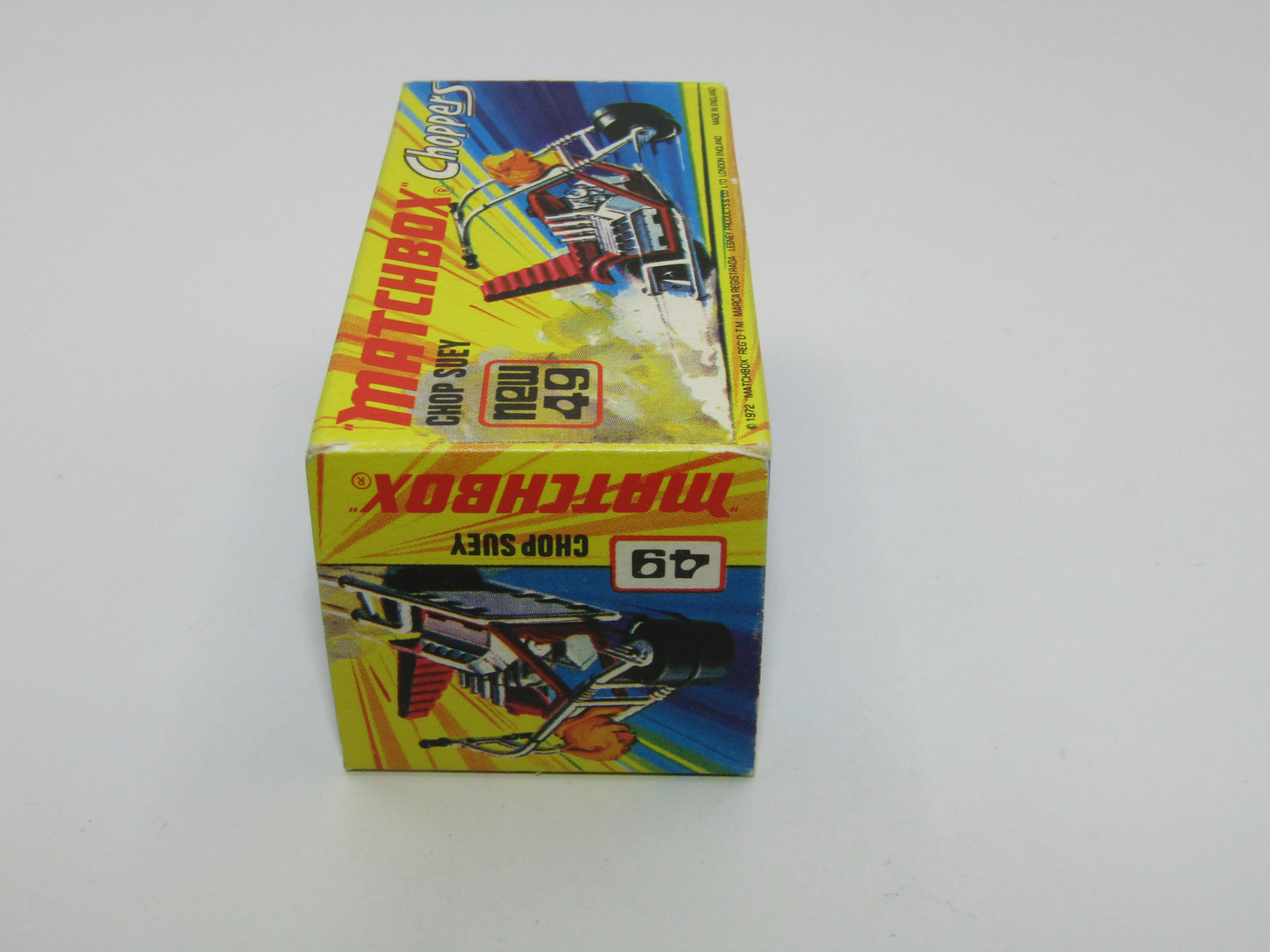 Matchbox Superfast 49B Chop Suey LIGHT PURPLE Maroon Handlebars
