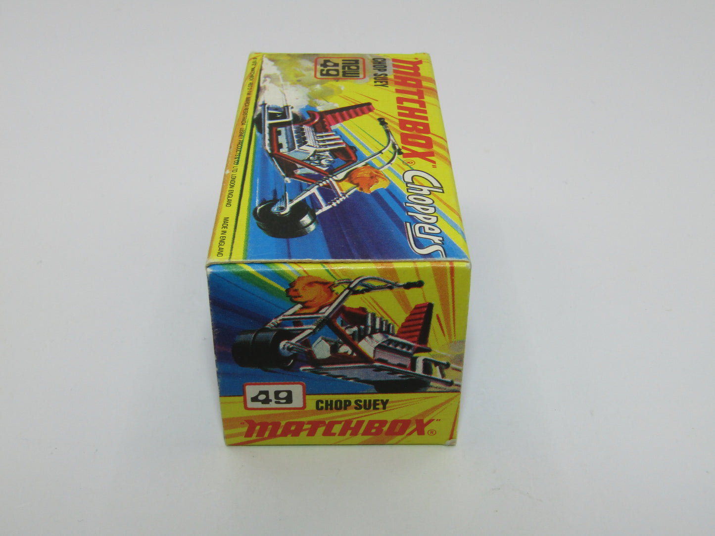 Matchbox Superfast 49B Chop Suey LIGHT PURPLE Maroon Handlebars