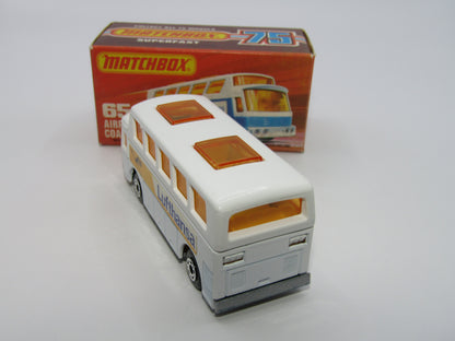 Matchbox Superfast 65B Airport Coach White Body Lufthansa Silver Base
