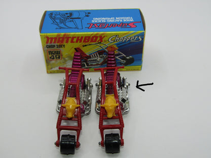 Matchbox Superfast 49B Chop Suey DARK PURPLE Maroon Handlebars