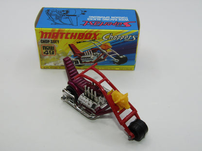 Matchbox Superfast 49B Chop Suey DARK PURPLE Maroon Handlebars