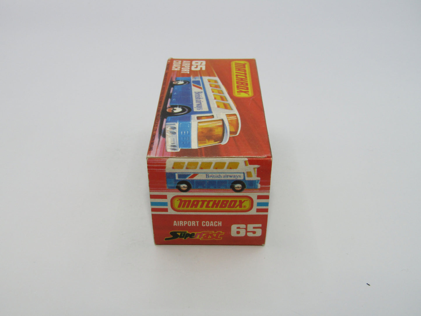 Matchbox Superfast 65B Airport Coach White Body Lufthansa Silver Base