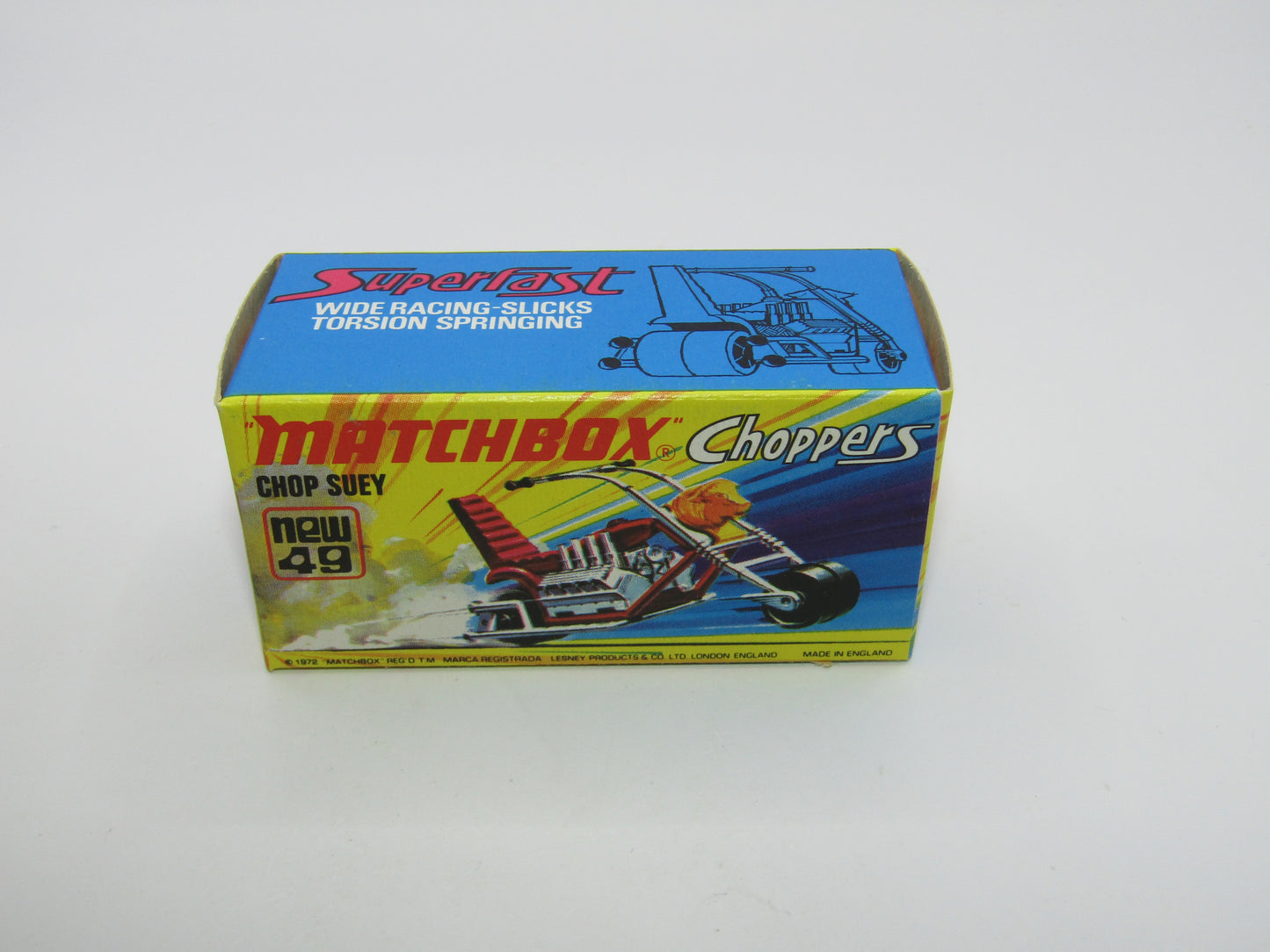 Matchbox Superfast 49B Chop Suey DARK PURPLE Maroon Handlebars