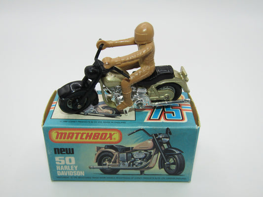 Matchbox Superfast 50C Harley Davidson CHAMPAGNE Gold
